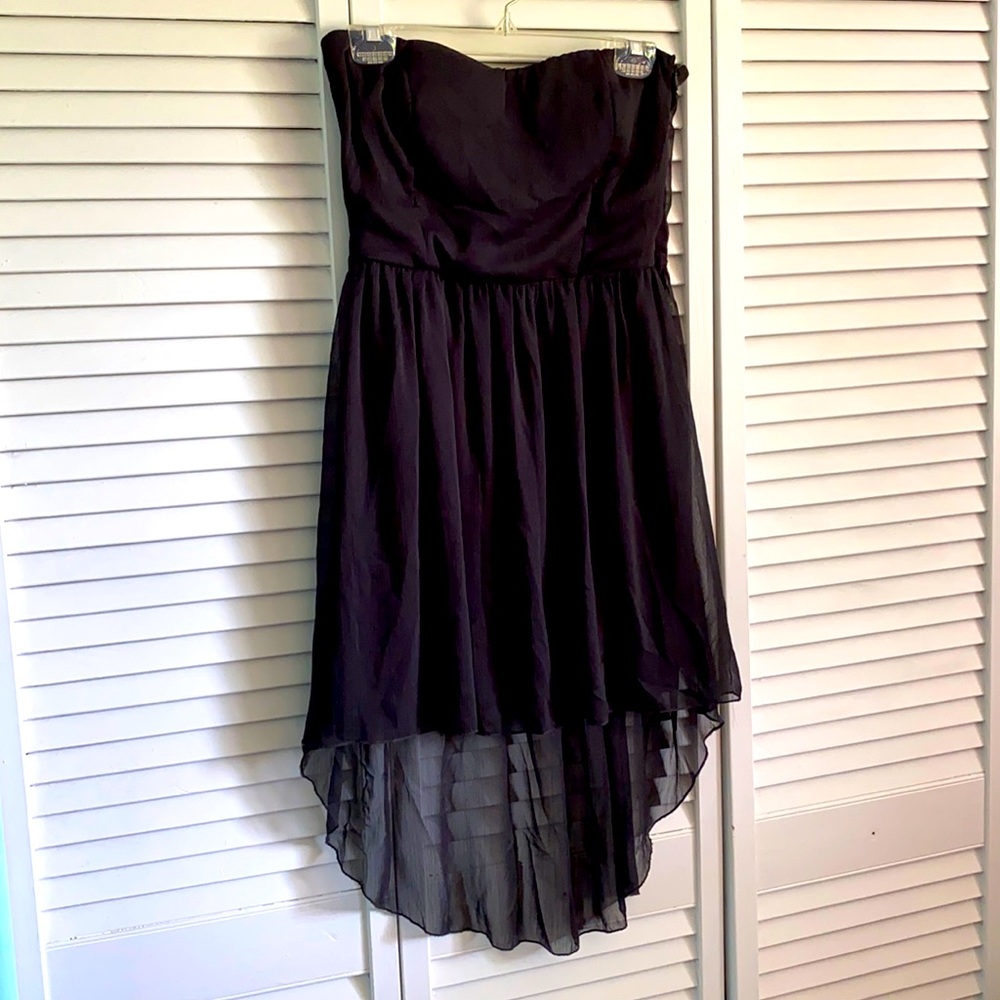 NWT Windsor Black High Low Strapless Dress